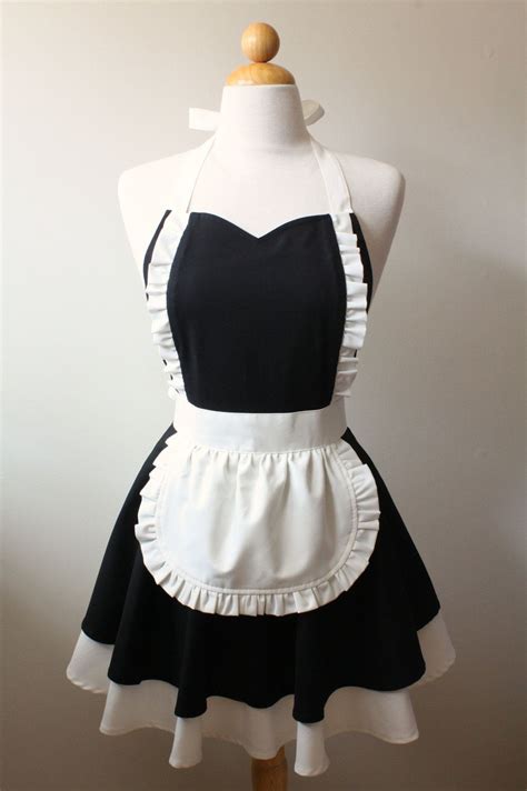 apron french maid|vintage maid apron.